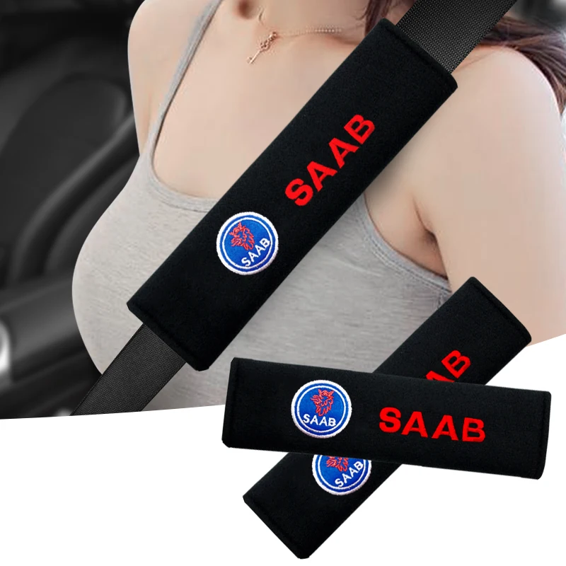 2pcs Car Seat Shoulder Strap Pad Cotton Seat Belt Shoulder Protection