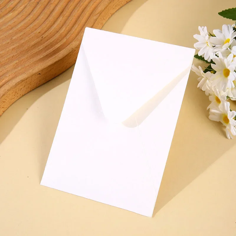50pcs/lot 16x11cm Envelope 150g Kraft Paper Postcards for Wedding Invitation Vertical Envelopes Business Supplies Stationery