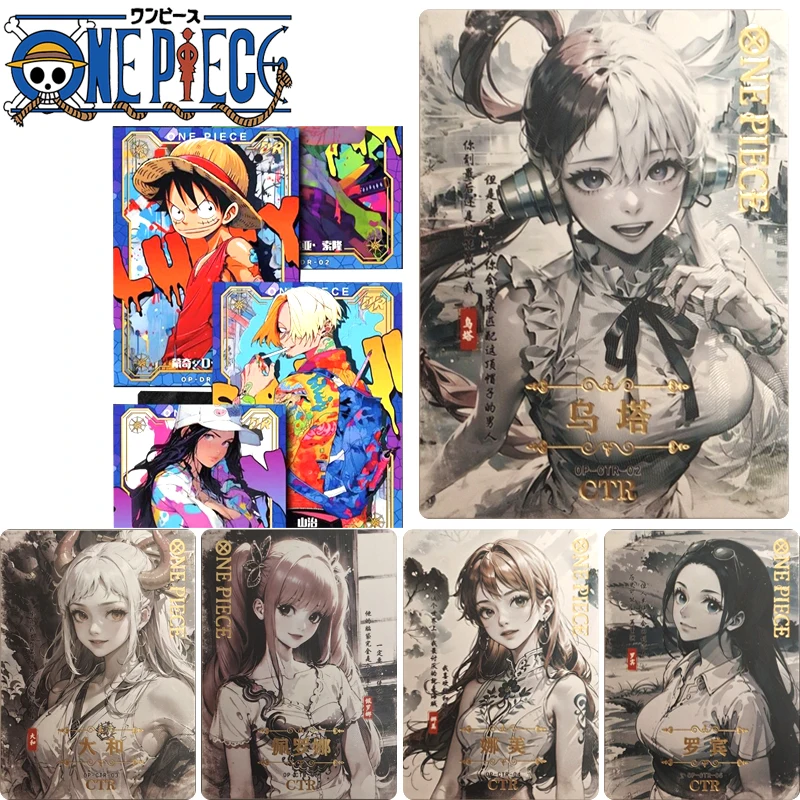 Crown Card Ctr Ssr Card One Piece Usopp Shanks Yamato Christmas Birthday Gift Game Toys Bronzing Limited Edition Collection Card