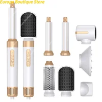 Sèche-cheveux 7 en 1, brosse sans balais, haute vitesse, avec diffuseur, sèche-cheveux ionique, peigne de coiffure à Air chaud, bigoudi automatique 2