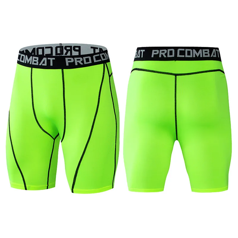 Men's Leggings Compression Pants Sports Leggings Basketball Quarter Shorts Quick Drying Running Training Stretch Fitness Pants