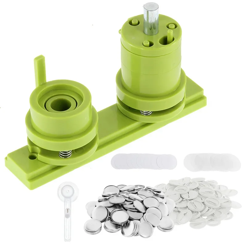 25/32/37/44/58mm Button Badge Maker Mould Round Badge Punching Mould With 100pcs Button Parts 100pcs Blank Paper DIY Tools