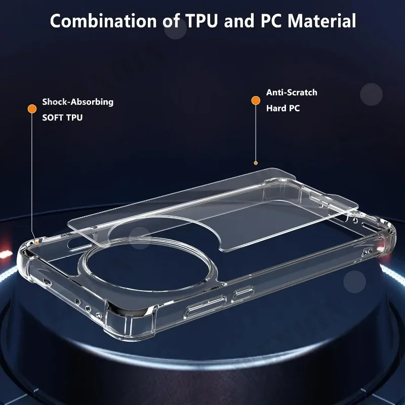 Transparent TPU Shockproof Protective Case Cover