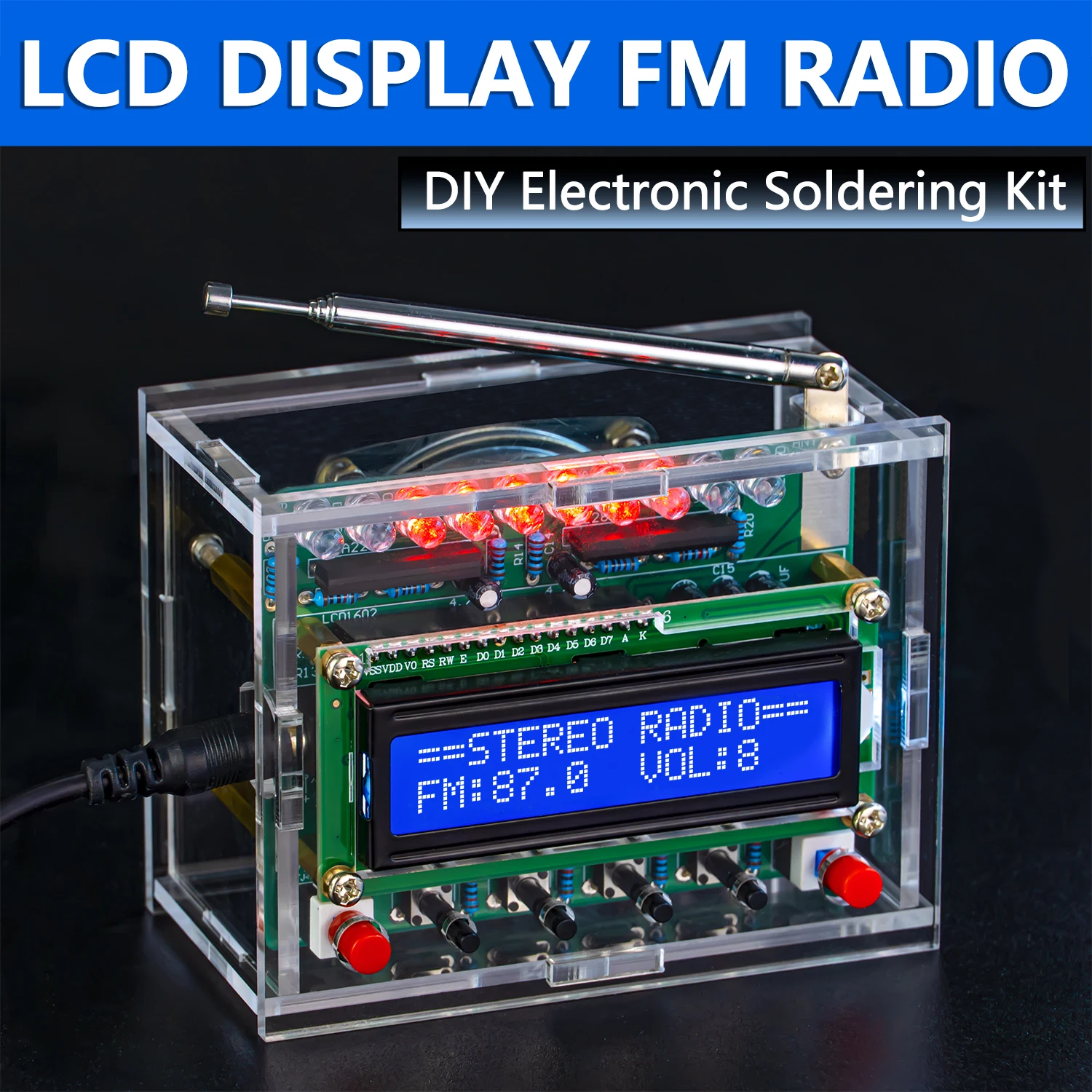 Kit Radio FM Fai Da Te, Kit Elettronica DIY Set Per Costruire Una - Foto 9