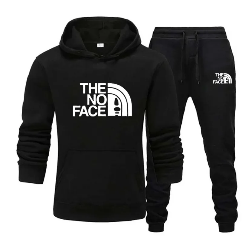 

2023 Spring Brand Men Splash Ink Hoodies Sweatshirt+Sweatpants Suit Autumn Winter Warm Tracksuit Sets Men's Hooded Outwear