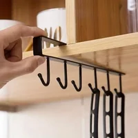 Mug Holder,Coffee Cup Holder,Kitchen Utensil Storage Hook,Cabinet Storage Hook,Wall Mounted Home Storage Hooks for Kitchen Tray 2