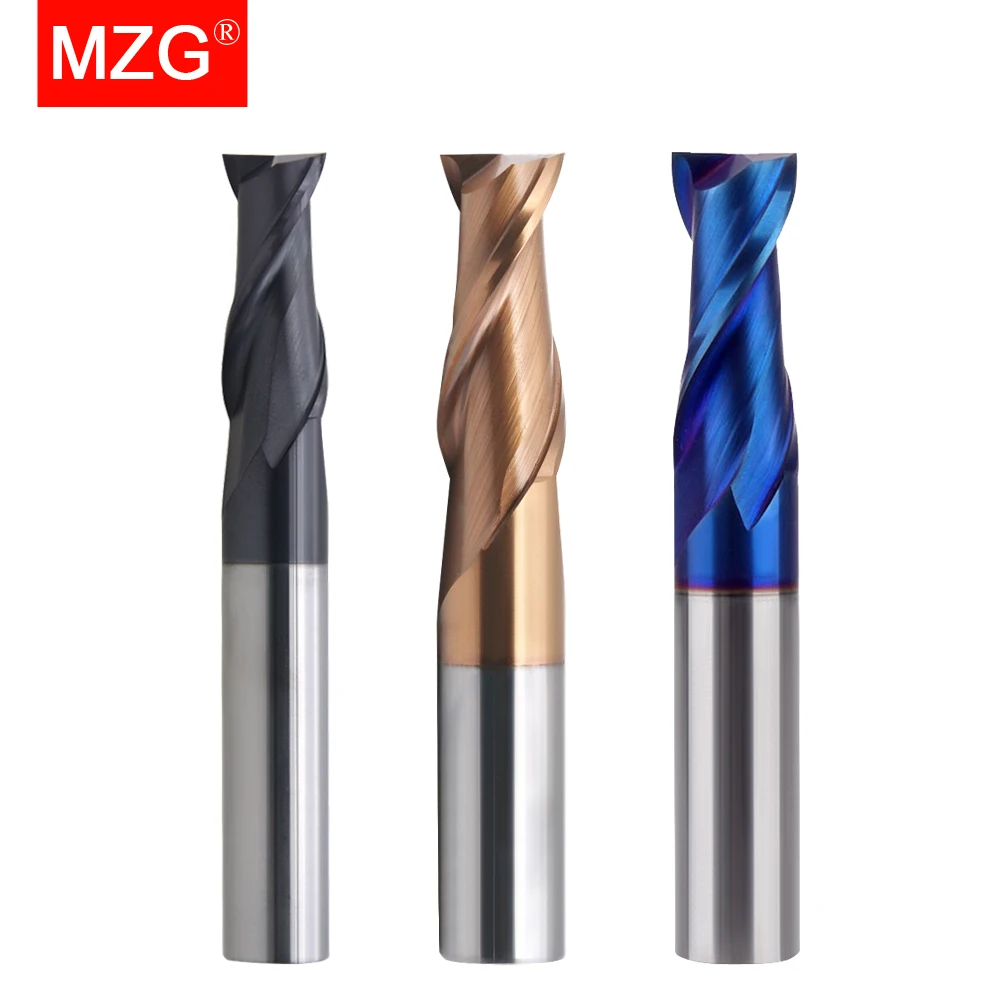 aliexpress.com - MZG HRC 45 55 65 2 Edge 4 Flute Square Milling Cutter Titanium Machining CNC Hard Alloy Carbide Tool Tungsten Steel End Mill