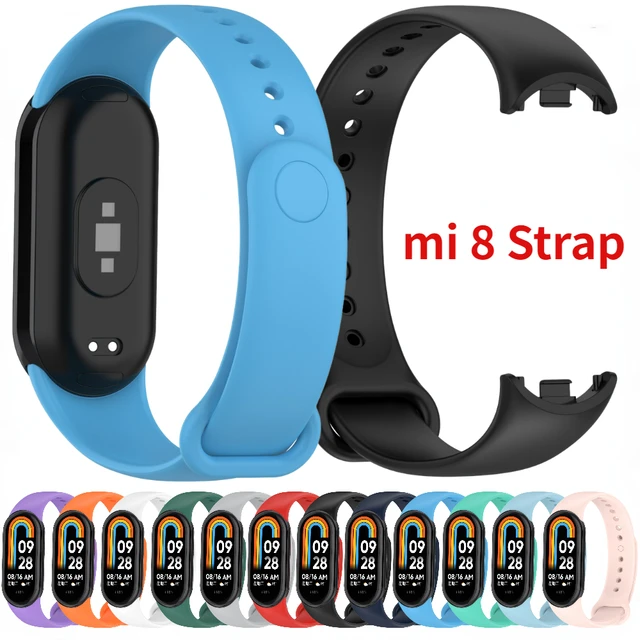 Rubber Strap for Mi Band 8 Bracelet Xiaomi Mi Band 8 NFC Silicone Sport  Strap Mi