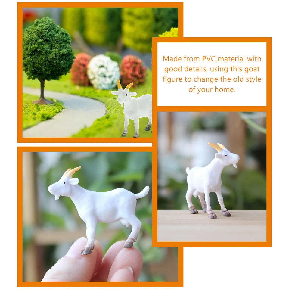 JOKFEICE FLORMOON Figurines De Chèvre Réaliste Jouets
