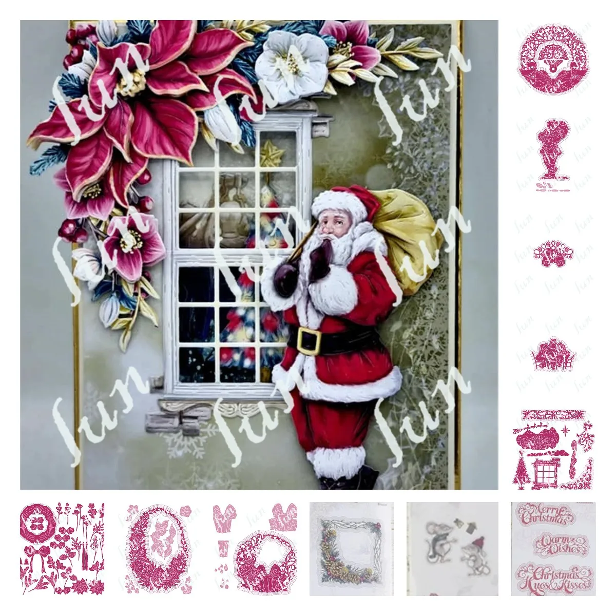 Carnation Crafts Christmas Cutting Dies Metal Photo Album Template