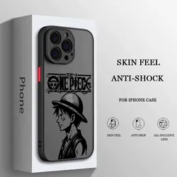 Cover per telefono in silicone con immagine carina di One Piece