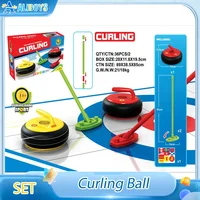 Curling Ball Set Electric Suspended Light Shuttle Hockey Outdoor Indoor Sport Educational  Game Kid and Adult Interactive Toy