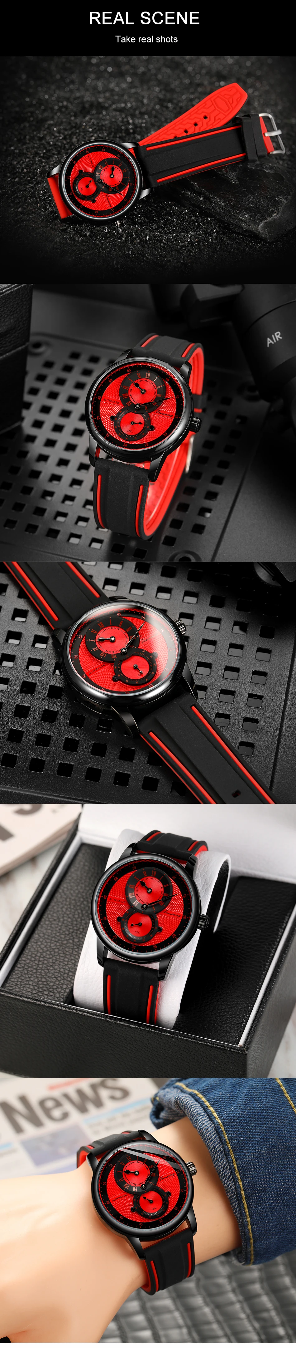 Forsining Orologio da polso automatico da uomo di lusso bianco blu Orologio meccanico impermeabile trasparente Orologio sportivo da uomo con cinturino in silicone_voghion.com