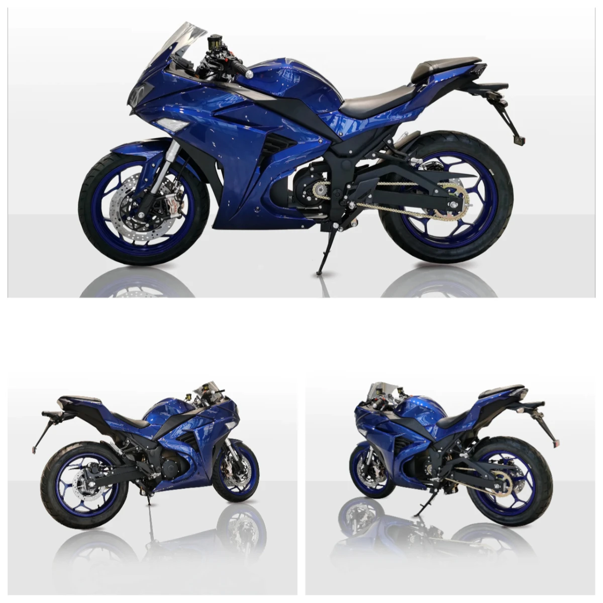 STROVAN Motorcycle R3 Top Speed 80MPH 3000W Chain Drive Motor Electric Motorcycles