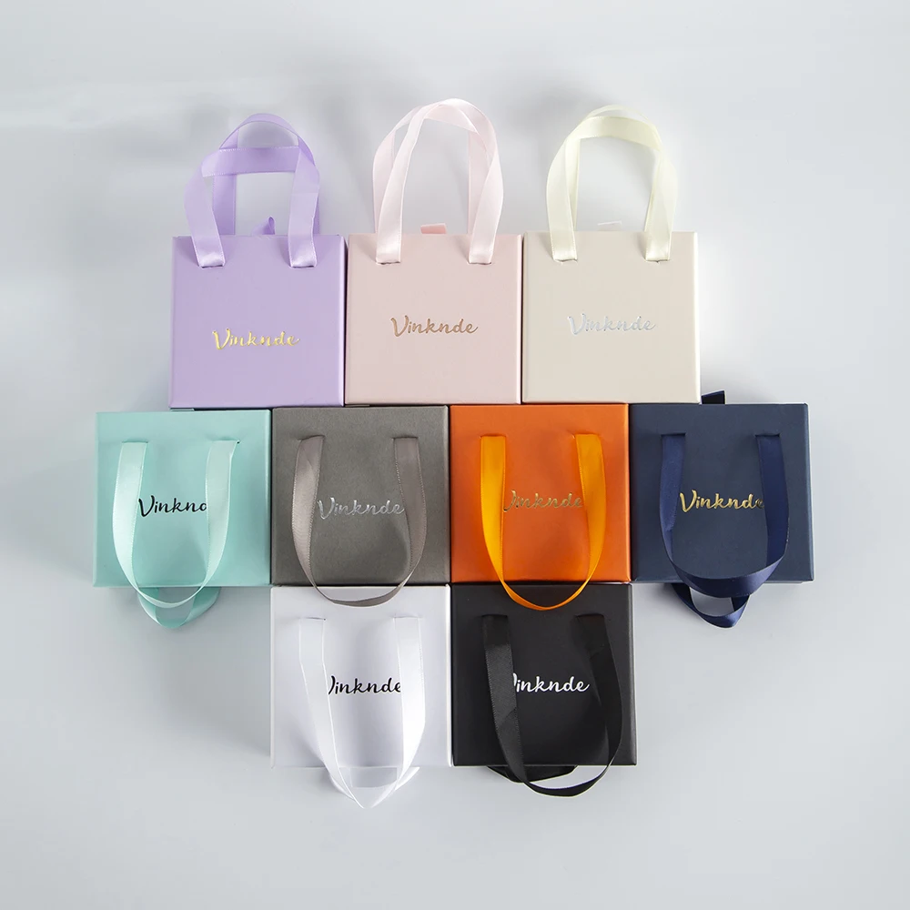 100-Pack Custom Logo Luxury Sliding Handle Beige Cardboard Drawer Packaging Bracelet Jewelry Gift Box for Ring Earring Necklace