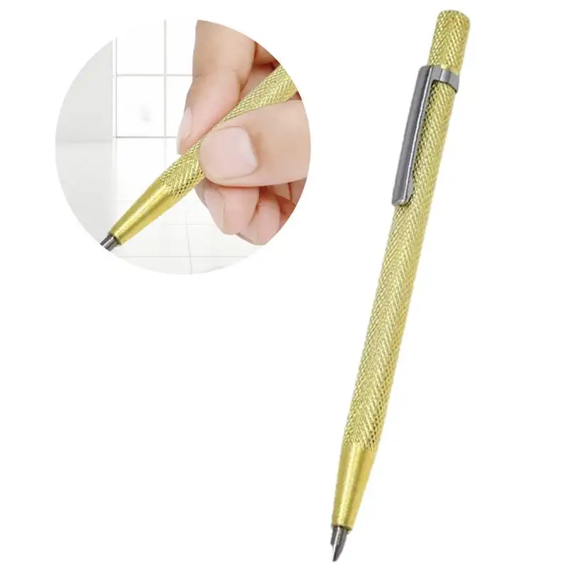 

Tungsten Carbide Tip Scriber Portable Pocket Pen-like Scriber Metal Marker Pen With Clip And Magnet For Glass Metal Sheet