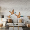 3 Size Mallard Duck Wall Art Wooden Ducks Wall Decor Rustic Flying Birds Wall Decor Carved Wood Wall Art for Home 5