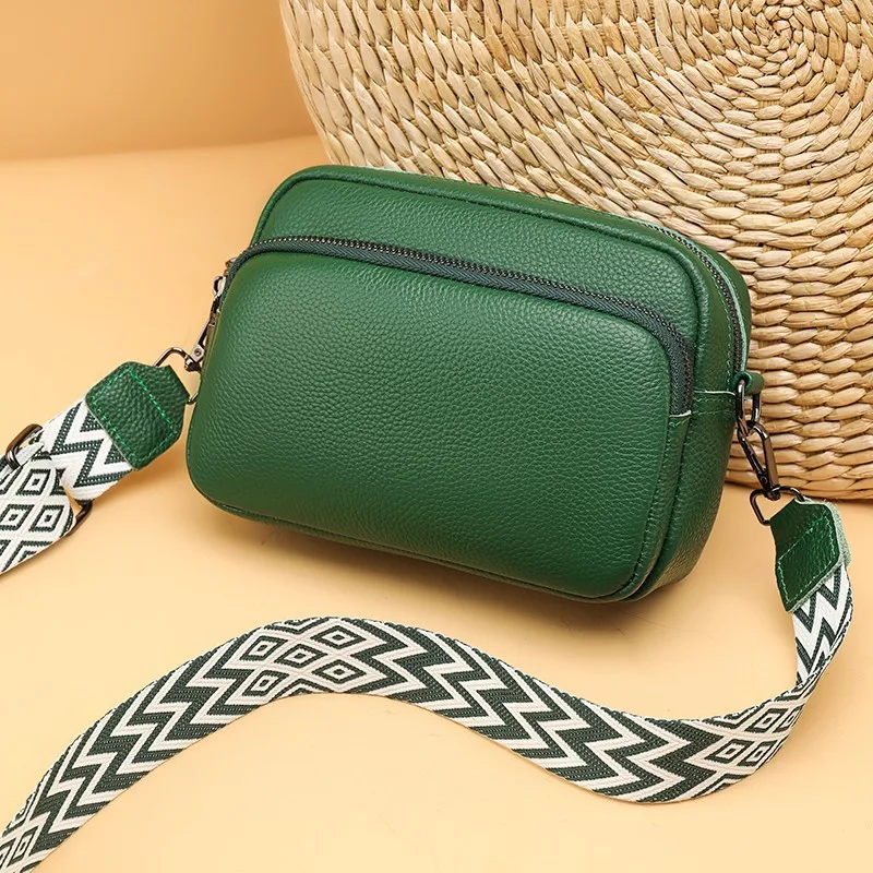 Cowhide Handbags Pattern Women For Shoulder Bag Textured Leather Crossbody Casual High-Quality Messenger Versatile Luxuryfashion