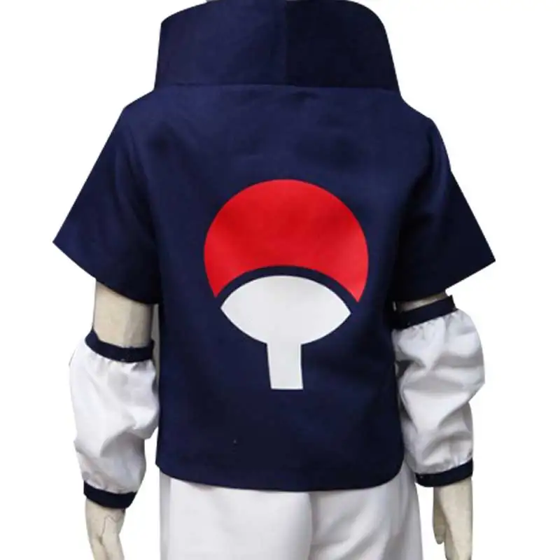 Kids Adult Uchiha Cosplay Sasuke Costume Outfit Children Summer School Uniform Suit Anime Halloween Costume superhero cosplay costume,kids cosplay costume