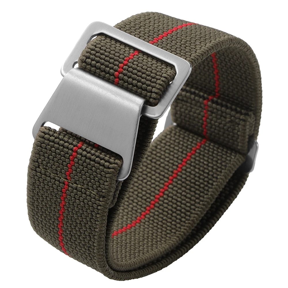 Nylon Parachute Elastic Breathable Watchbands – Skin-Friendly Straps