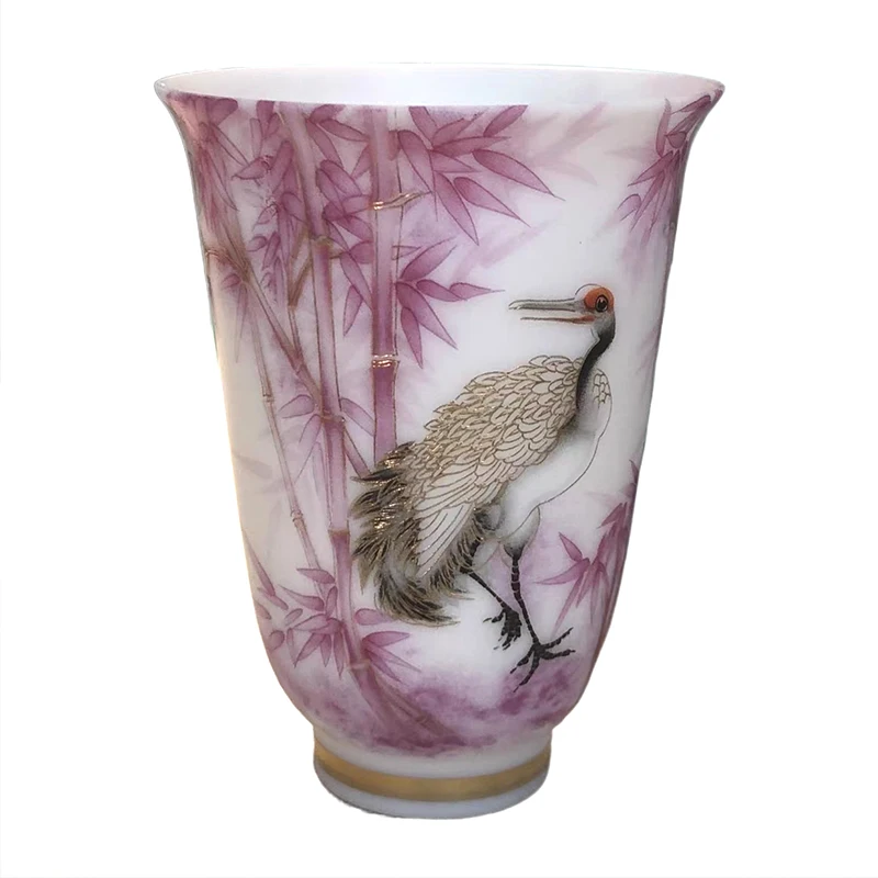 Beautiful Jingdezhen Vintage Chinese Aesthetic Porcelain Unusual Ceramic Glaze Hand Made Cup Tea Accessories For Oolong Puer