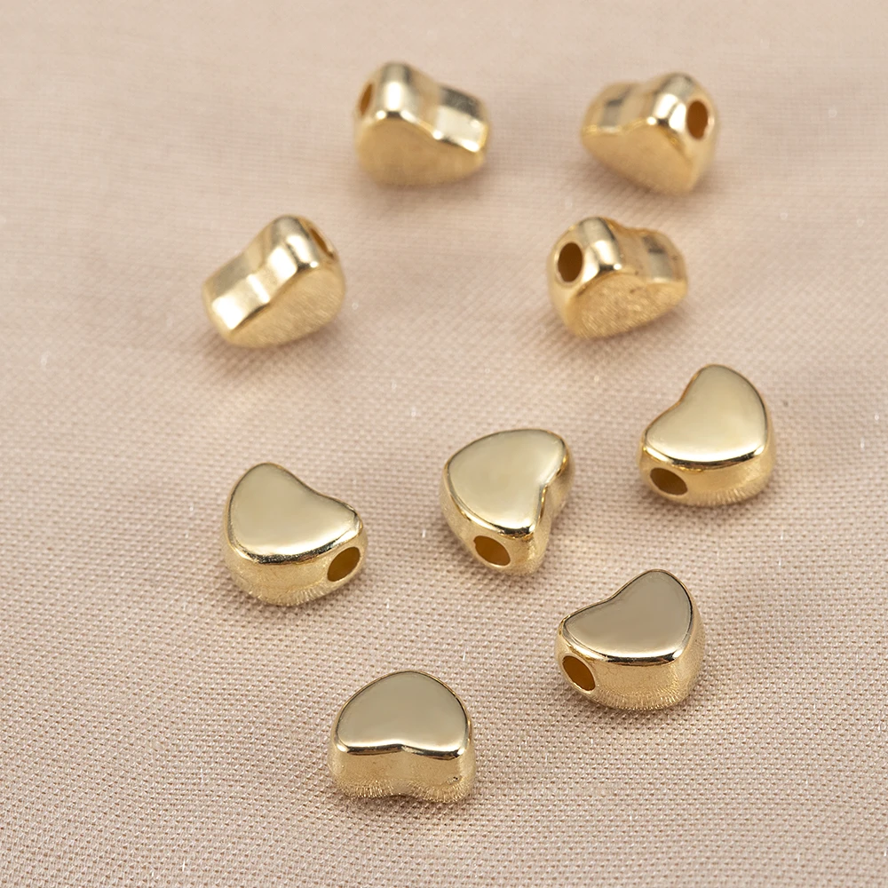 

100pcs 6x7mm CCB Heart Loose Beads Plastic Charms Spacer Beads Jewelry Making DIY Beaded Bracelet Accessories Supplies Wholesale