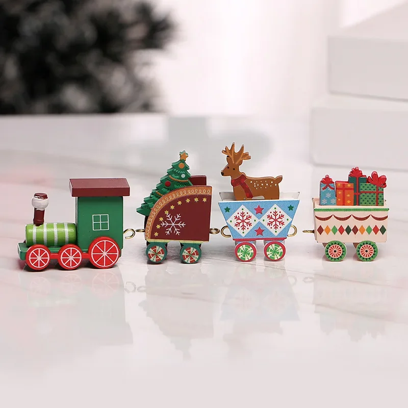 Festive Wooden Christmas Train Ornament - Creative Holiday Decor and Gifts