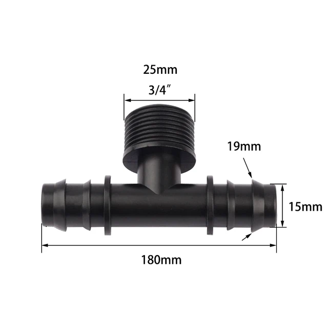 3I4 inch to 20mm Tee