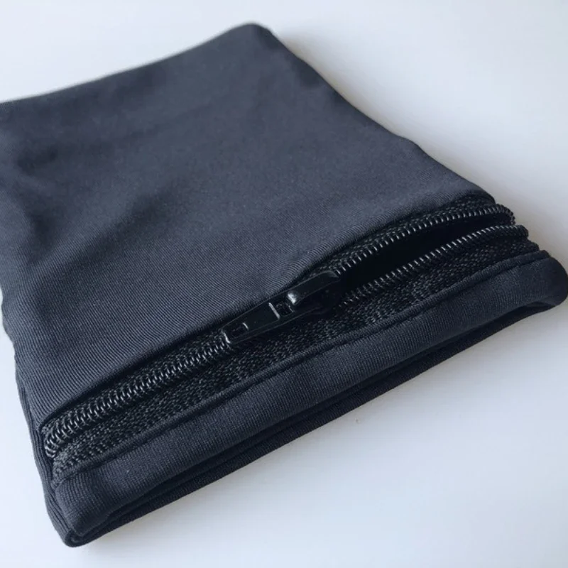 Sport Mini Cotton Wrist Pocket Pouch Running Gym Bag Wallet For Cycling Mobile Phone Key Cards Care Braces Zipper Wrist Arm Bag