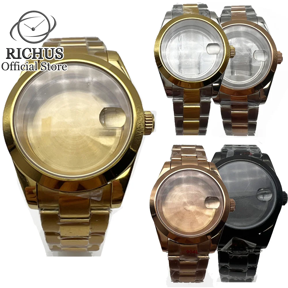 36mm-40mm-watch-case-oyster-strap-fit-nh35-nh36-eta2824-2836-miyota8205-8215-821a-pt5000-dg2813-3804-automatic-movement