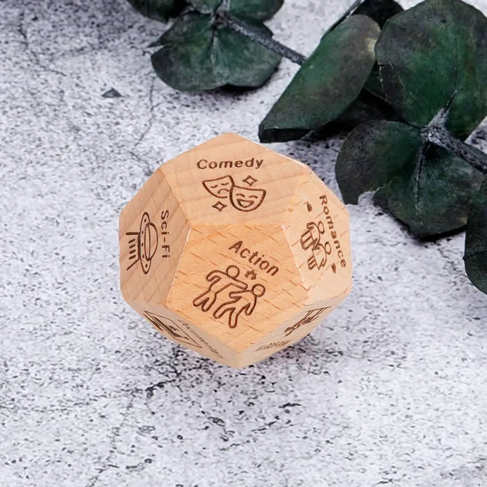 1pc Wood Movie Decider Dice Take Out Dice Funny Anniversary Date Night for Couples Date Night Ideas Valentines Day
