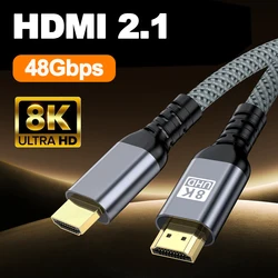 Ultra High - Speed 8K HDMI 2.1 Cable with Dynamic Refresh Rates - Long Cord Options - 7m
