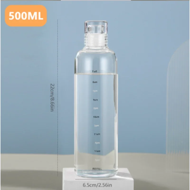 Glass Water Bottle Heat Resistant Leak Proof for Outdoor