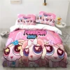 Anime Powerpuff Cute Grils Cartoon Bedding Set Duvet Cover Bed Set Quilt Cover Pillowcase Comforter king Queen Size Boys Adult 6