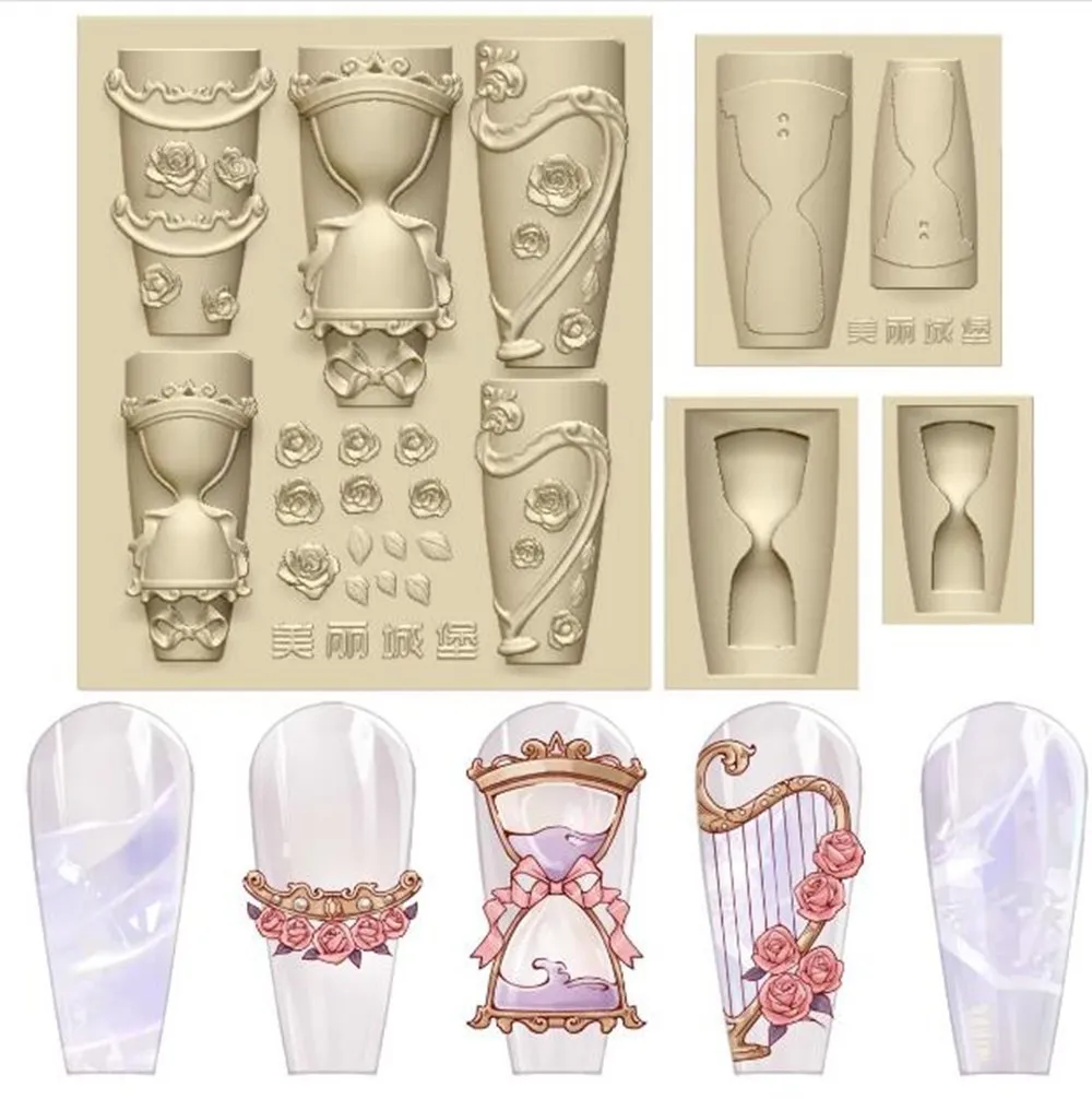 

1 шт., акриловые 3d-часы для украшения ногтей