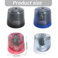 Automatic Electric Pencil Sharpener with Clear Sharvings Container for 6.5mm-8mm Drawing Pencils Soft/Hard Charcoals 6