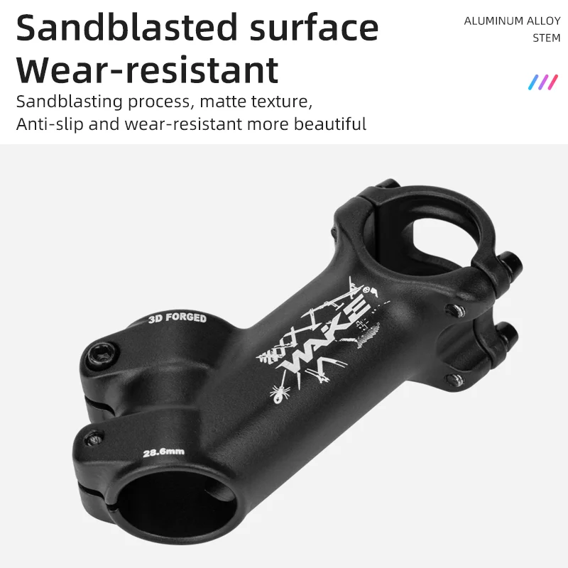 Wake MTB Mountain Bike Stem 45 Degree Aluminium Alloy 31.8mm for Road Bike Bicycle Accessories BMX Cycling