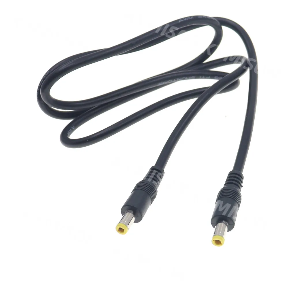High-Quality Male-to-Male CCTV Power Extension Cable, 18AWG, 12V, Various Lengths