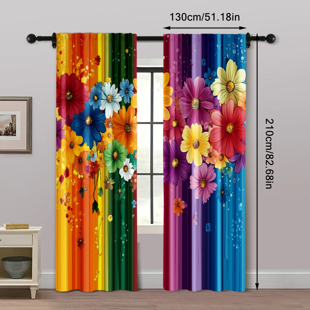 2pcs, Print Curtains 2D print 2025-03-10_Cinco De Mayo11 Fabric (without rod) Stuff Clearance Perfect for Kitchen Living Room 5