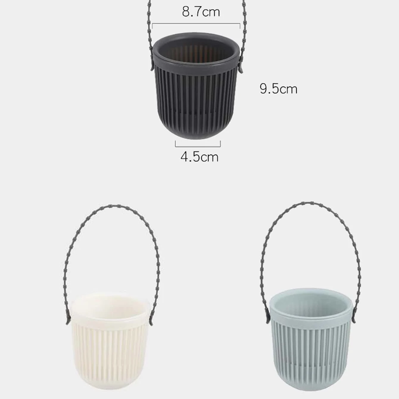 1pc Hanging Plastic Basket Pot, Hanging Orchid Pot, Wall Hanging Green Plant Flower Balcony Thickened Resin Pot