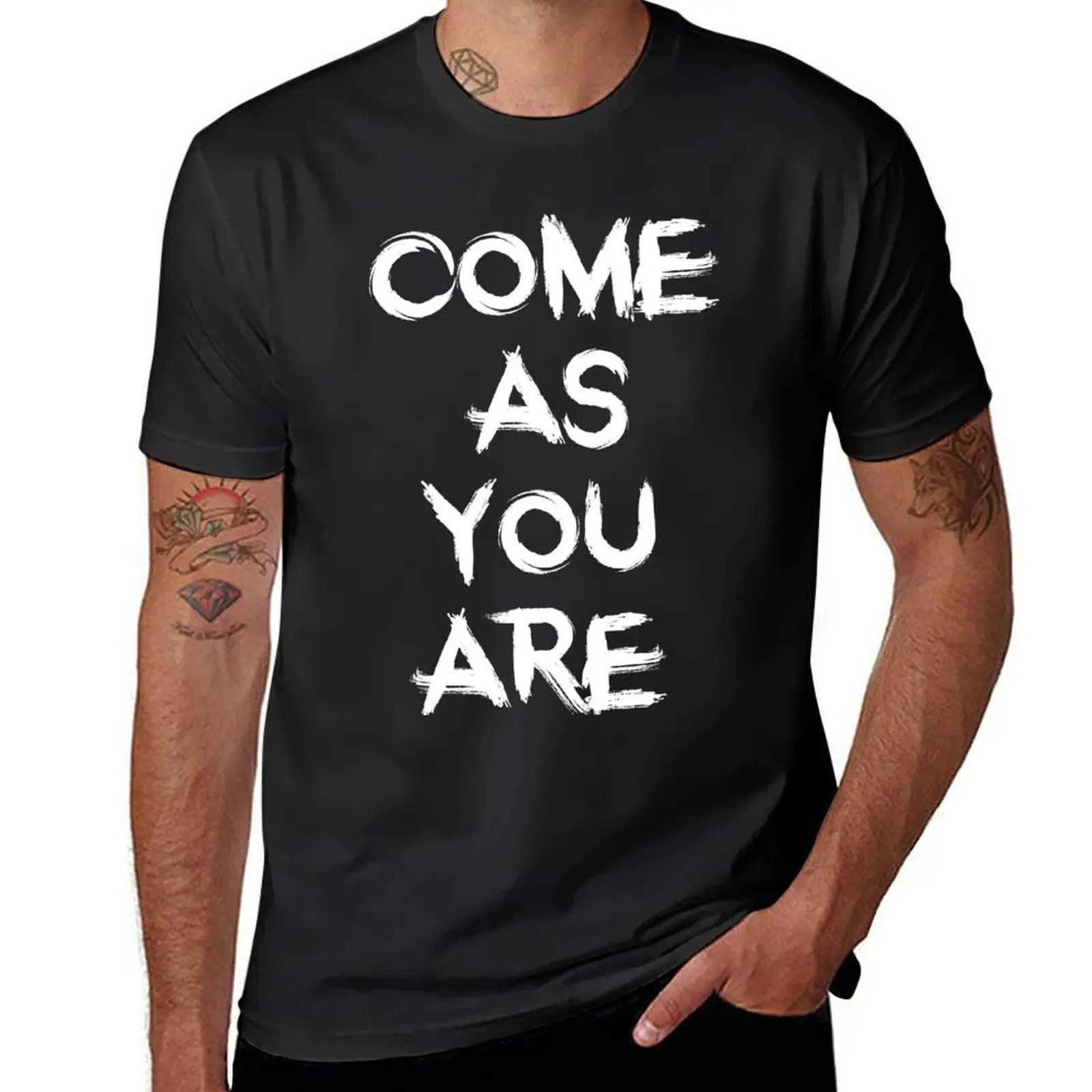 

New Come As You Are T-Shirt black t shirts heavyweight t shirts Short sleeve men workout shirt