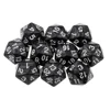 10pcs Colourful 20 Sided  Polyhedral Dices Numbers Dials Desktop 22mm Dice Family   Table Games 6