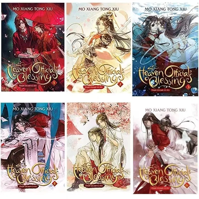 

3 книги Vol.1-3/4-6 небесные официальные благословения МО Сян Тонг сяу, миф и легенда, романтический исторический роман, английская книга