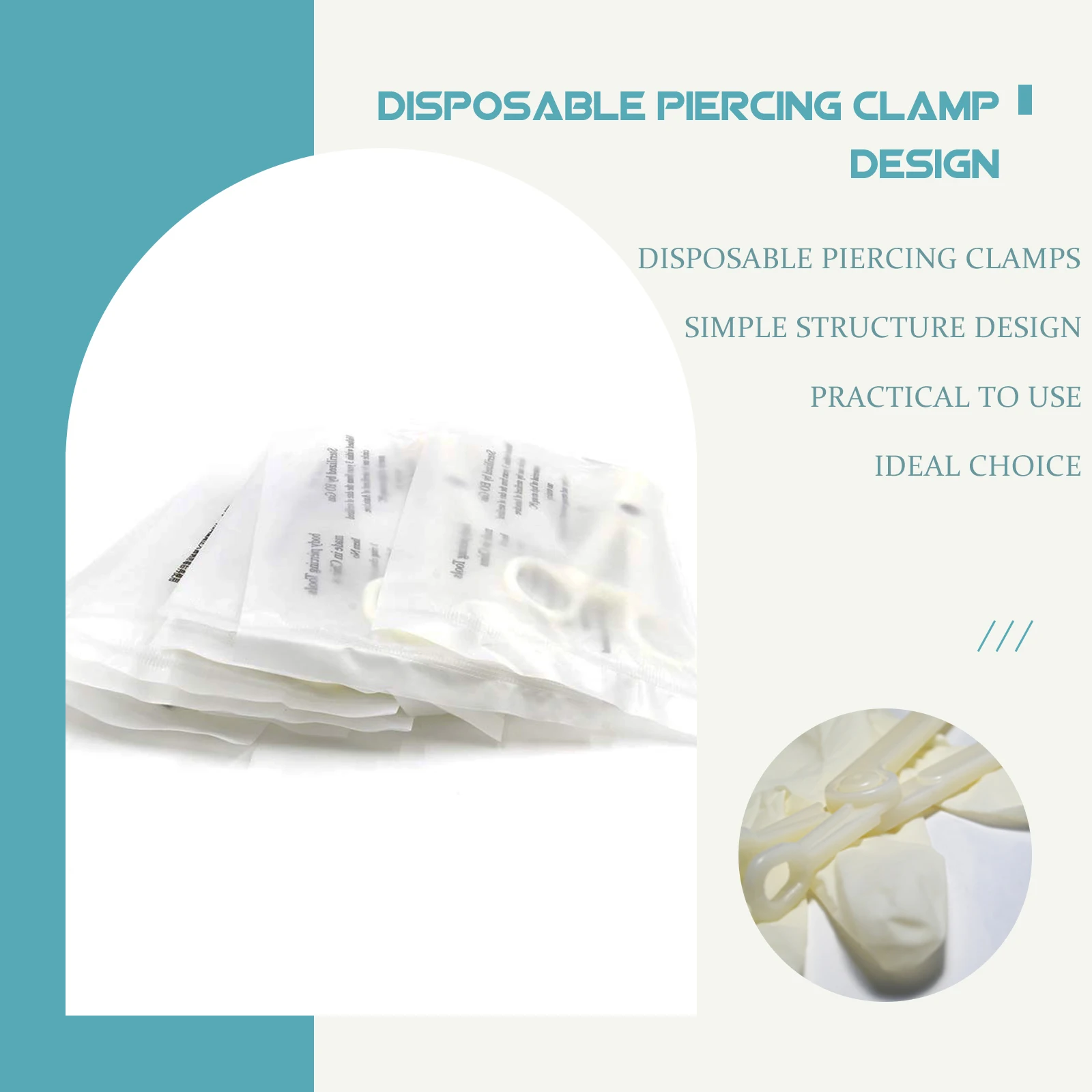 98/69/48/7PCS Piercing Tool Kit Professionelle Ohr Nase Piercing Nadeln Clamp Handschuh Marker stift Tragus Lip Nabel Piercing Werkzeug Set – Detail 16
