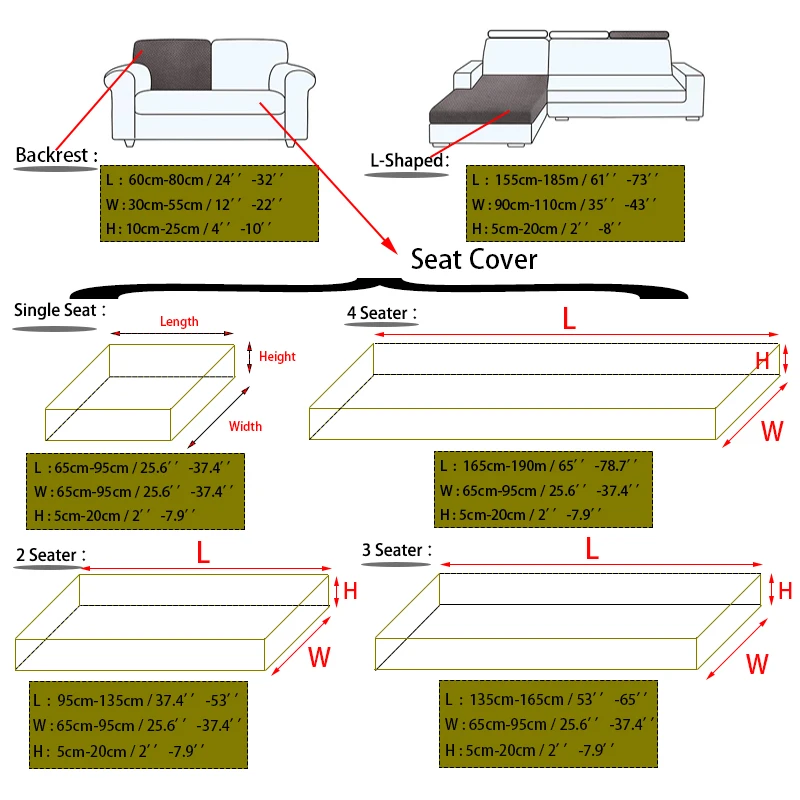 1pcs Water Repellent Cushion Cover Leaf Pattern Jacquard Sofa Seat Cover for Living Room L-Shaped Sofa Backrest Sofa Protector 2