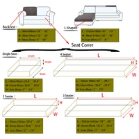 1pcs Water Repellent Cushion Cover Leaf Pattern Jacquard Sofa Seat Cover for Living Room L-Shaped Sofa Backrest Sofa Protector 2