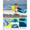 All-Round inflatable paddle board for lakes and rivers, PVC drop-stitch material, navy blue with gray accents, ultra stable 11'