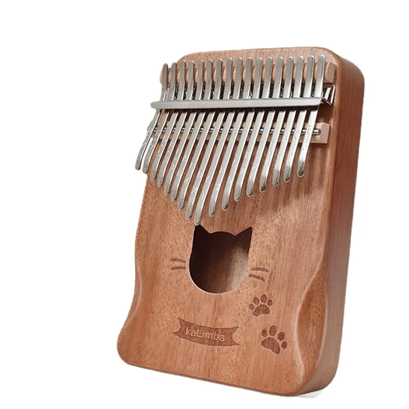 

High Quality Kalimba Mini Thumb Piano Solid Wood Gift Kalimba 17 Key Engrave Portable Piano De Pulgar Musical Instruments DE50MZ