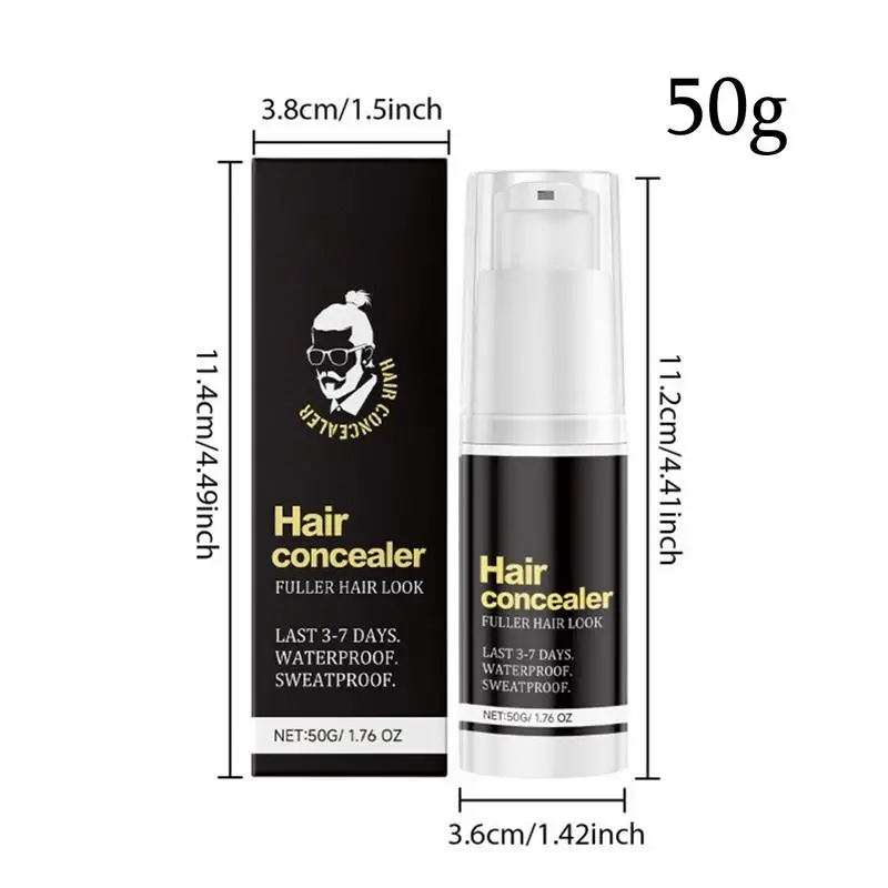 Hair Concealer Waterproof Root Coverage Fuller Powder Sweatproof Hairline Enhancing Powder for Thinning and Fine Hair
