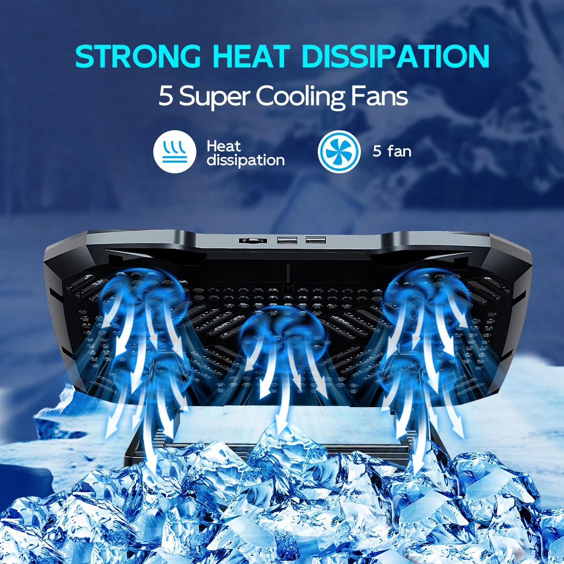 Adjustable Laptop Cooling Pad 2